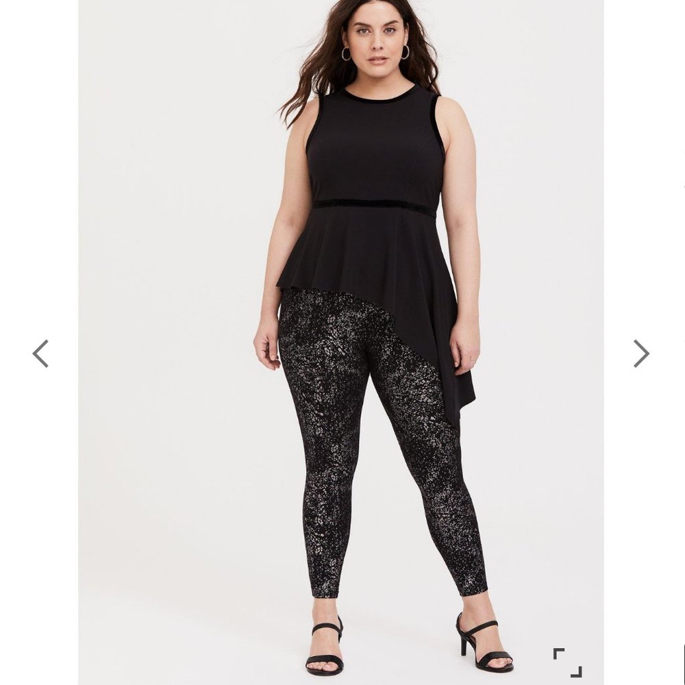 Torrid Premium Legging - Metallic Splatter Black